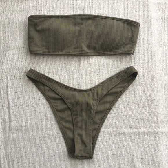 Light Green Zaful Bikini - Picture 1 of 8